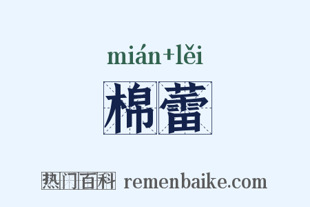 棉蕾是什么意思的图片